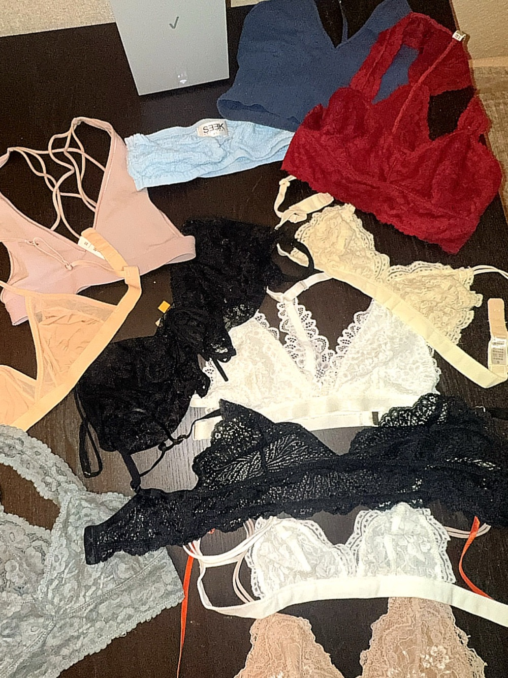Mixed Lace Bralette Pack - Assorted Colors